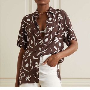 Matteau organic silk crepe shirt